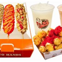 Combo Set · Best Choice of Our Diversities!! (Two Hands Dog + Spicy Dog + Potato Dog + Fries(Dirty Fries...