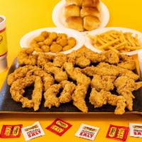 20 Piece Express Tenders Family Meal Dinner with 1 Family Side · Includes 16oz gravy and 6 biscuits or 6 rolls.