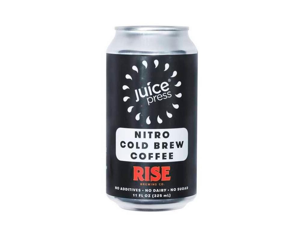 Nitro Cold Brew Coffee Can · In collaboration with rise coffee. USDA organic, fair trade nitro cold brew.