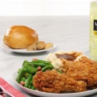 Fried Chicken Meal · Crispy fried, Southern style and, irresistible.
