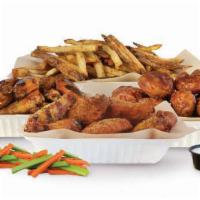 40 Piece Family Pack · 40 Pit-Smoked Bone-In or Traditional Boneless Wings  with choice of up to 4 sauces, large ha...