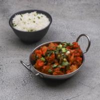 Gobi Manchurian · Cauliflower florets marinated in a spiced batter, deep fried and tossed in soy sauce and fin...