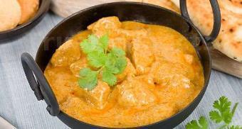 Lamb Korma · Tender pieces of lamb cooked in a rich nutty gravy based out of cashew and coconut along with other fresh herbs and spices.