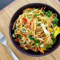 Hakka Noodles · Wok seared noodles tossed in a special sauce, fresh vegetables and with your choice of prote...