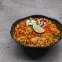 Special Chicken Biryani · Chicken fry made in andra style and served with aromatic spicy masala rice.