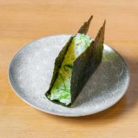 Seaweed Salad Onigiri · Sushi rice, seaweed salad, nori