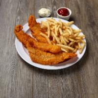 3 Piece Whiting Fish with Fries · 
