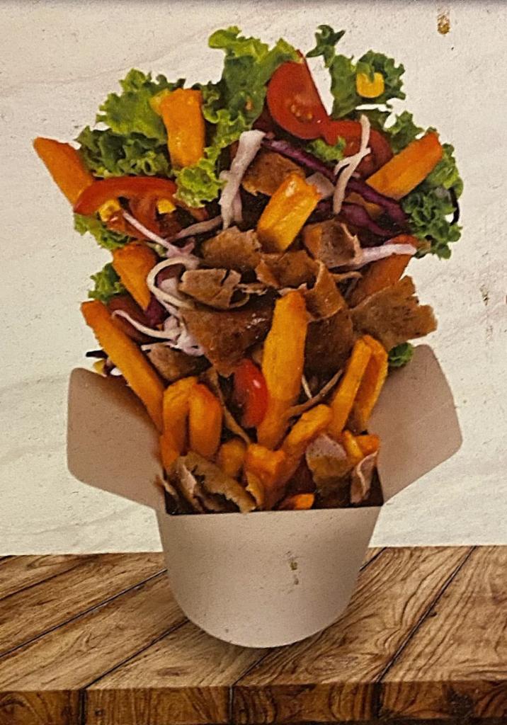 Doner Box 26oz Combo Deal · Beef/Lamb Mix or Chicken. With Fried/Steam Rice or French Fries. Fresh Toppings of your Choice.Served with a Can Soda.