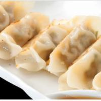 6 Piece Fried Gyoza · Dumpling with a minced filling. 
