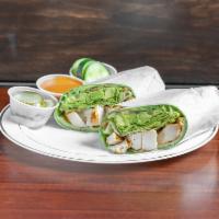 W1. Grilled Chicken Wrap · Served with lettuce, tomato and honey mustard.