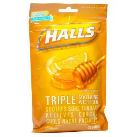 Halls Honey-Lemon Bag 30 Count · Enjoy this classic HALLS Cough drops in Honey-Lemon flavor to help fight coughs, soothes sore throats, and cools nasal passages