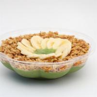 Kale Yeah · Blended kale topped with banana, granola and honey. 