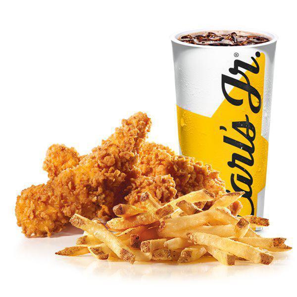 Chicken Tenders Combo · Premium, all-white meat chicken, hand dipped in buttermilk, lightly breaded and fried to a golden brown. Served with a choice of dipping sauce, small drink and small fry.