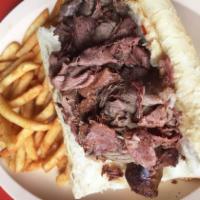 3. Italian Combo (Beef & Sausage) · Yadi's charbroiled Italian Sausage topped with Yadis Home Made Italian Beef and served on fr...