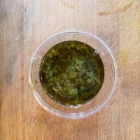 Chimi · Olive Oil, cilantro, parsley, garlic, basil, vinegar.