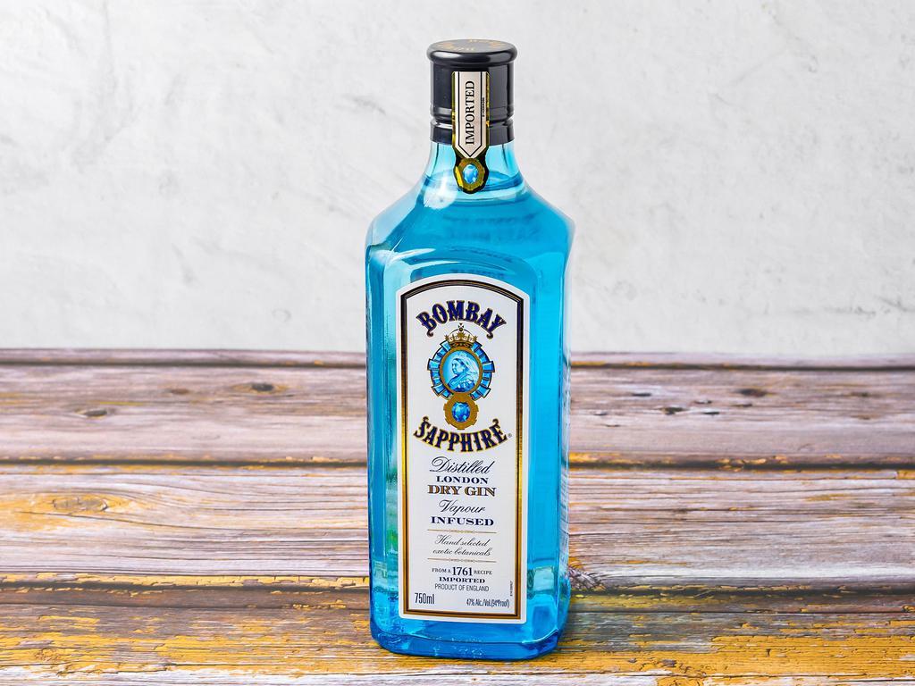 Bombay Sapphire, 750 ml. Gin  · 47.0% alcohol by volume. Must be 21 to purchase.