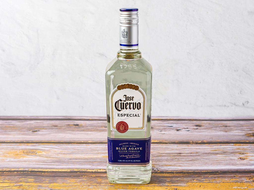 Jose Cuervo Silver, 750 ml. Tequila  · 40.0% alcohol by volume. Must be 21 to purchase.