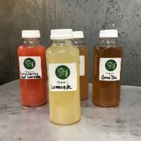 16 oz. Organic Lemonade · Organic fresh squeezed lemonade with pure cane sugar.