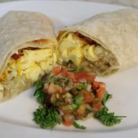 Build Your Own Breakfast Burrito · Choose 2 to 3 items:  Chorizo, Eggs, Hash Browns, machaca, Sausage, Bacon, Beans, Black Bean...