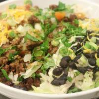 Salads · Large tossed salad choice: grilled beef asada or grilled chicken, ranch dressing, and confet...