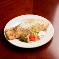 Burrito Loco · Flour tortilla filed with rice, whole beans and your choice of: grilled chicken , carne asad...