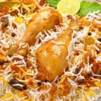 Family Chicken Dum Biryani · You can choose Only one appetizer, Dessert and a soda