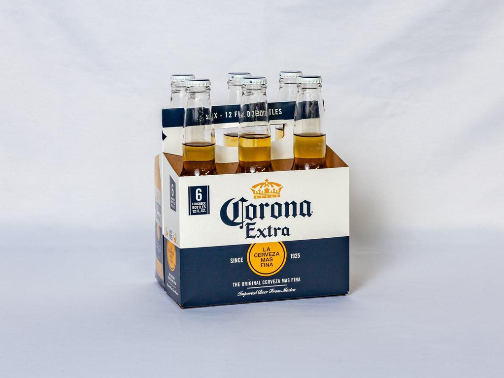 6 Pack of Bottled Corona Beer  · Must be 21 to purchase. 12 oz. 4.5% ABV.