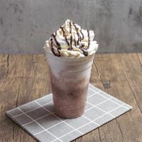 Mozzafiato Due with Chocolate Gelato Layer · 20 oz. 2 layers of gelato, bottom layer is chocolate topped with whipped cream and chocolate...