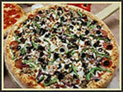 The Ultimate Pizza · Pepperoni, Canadian bacon, spicy Italian sausage, black olives, red onions, mushrooms, green peppers and extra cheese.