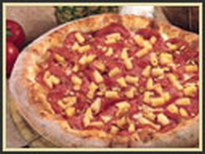 Gourmet Hawaiian Pizza · The classic Hawaiian is topped with Canadian bacon, pineapple, coconut and almond slivers.