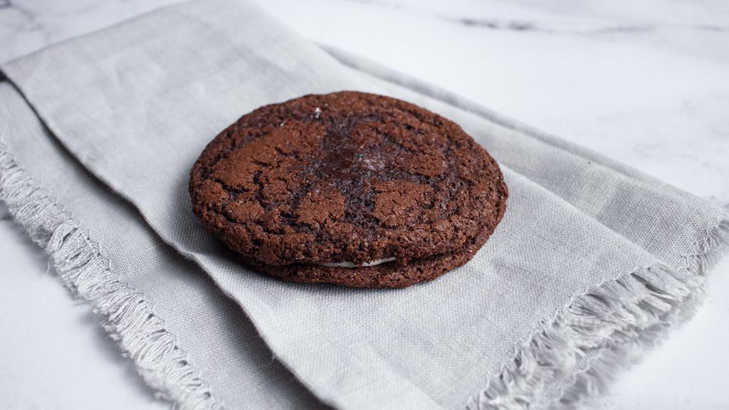 Homeroom's Giant Oreo (V) by Homeroom · By Homeroom. Our take on the classic: vanilla cream between two chewy chocolate cookies with a sprinkle of sea salt. Contains gluten, dairy, and eggs. We cannot make substitutions.