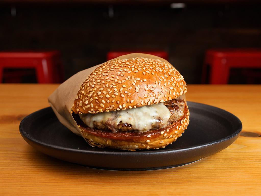 Kids by Roam Artisan Burgers · By Roam Artisan Burgers. Plain Burger with Sesame Seed Bun and Patty. 

(Contains gluten, sesame, and soy. We cannot make substitutions.)