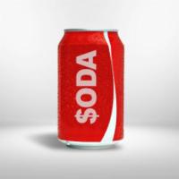 Soda Can · Carbonated soda with your choice of flavor that quenches your thirst!
