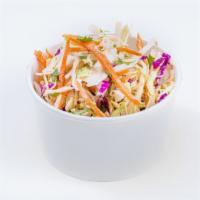 COLESLAW · Hand-cut slaw with fresh cilantro and our whole grain mustard based dressing