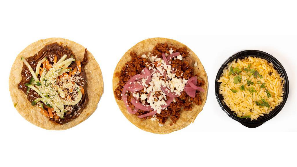 Wild Meal - Large · Choose any 2 tacos & 1 side