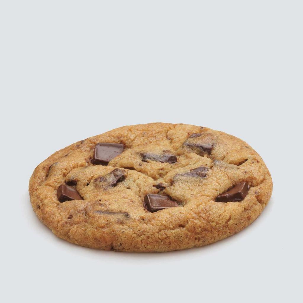 Chocolate Chunk Cookie · A rich, soft, fresh-baked cookie full of semi-sweet chunks of chocolate, baked in-house. Grandma would love them.