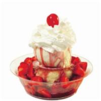 Strawberry Shortcake Sundae · Vanilla frozen custard, shortcake and strawberries. Add extra toppings for an additional cha...