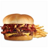  Western BBQ 'n Bacon Steakburger 'n Fries · A Double Steakburger™ topped with American cheese, thick ultra premium hardwood-smoked bacon...