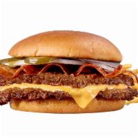 Bacon 'n Cheese Double Steakburger 'n Fries · A Double Steakburger with melted American cheese and thick ultra premium hardwood-smoked bac...