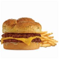  Garlic Steakburger 'n Fries · If you love buttery garlic bread, this one's for you! Our Double Steakburger™ is topped with...