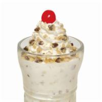 Chocolate Chip Cookie Dough Milkshake · For chocolate chip cookie dough lovers, this hand-dipped shake is for you. Topped with whipp...