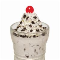 Oreo® Cookies 'n Cream Milkshake · Chunky Oreo® cookie pieces makes this hand-dipped vanilla milkshake irresistible! Topped wit...