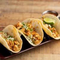 3 Original Tacos · Ground beef, chicken or pork. Served with onions and cilantro.