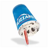 Reese's Peanut Butter Cup Blizzard Treat · Reese's peanut butter cups blended with creamy DQ vanilla soft serve to Blizzard perfection.