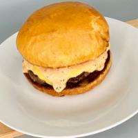 Signature Burger · 3oz Organic Grass-Fed Beef Patty, Organic American Cheese, Caramelized Onion, Secret Sauce o...