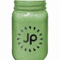 Clean Green Protein Smoothie (16 oz) · Kale, Pea & Pumpkin Protein, Almond Butter, Banana, Flax Fiber, Stevia, Almond Milk.