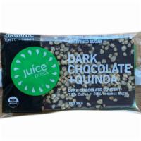 JP Dark Chocolate + Quinoa Bar (1 oz) · 72% cocoa dark chocolate bar topped with puffed quinoa for an added crunch. Packed with anti...
