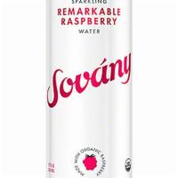 Sovany Raspberry Sparkling Water (12 oz) · Enjoy the tangy sweet taste of sparkling water mixed with organic raspberry extract! $1.99/c...
