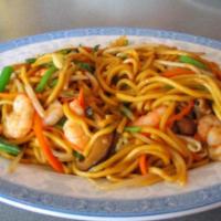 F4. Lo Mein · Egg noodle dish. Chicken, beef, shrimp, pork, or vegetable.