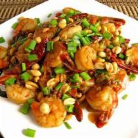 SH4. Kung Pao Shrimp · Spicy stir-fry. Hot and spicy.